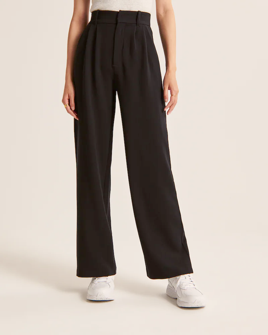 BELLA BLACK Tailored Pantalon Wide Leg