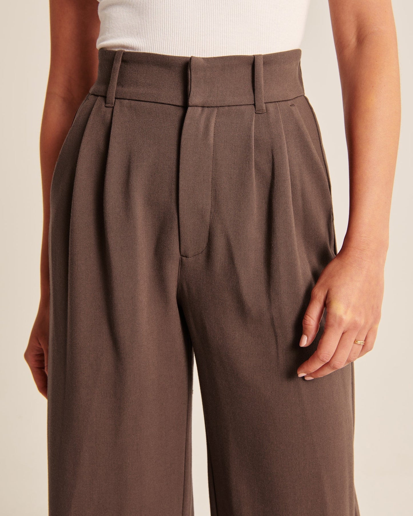 BELLA MOCHA Tailored Pantalon Wide Leg