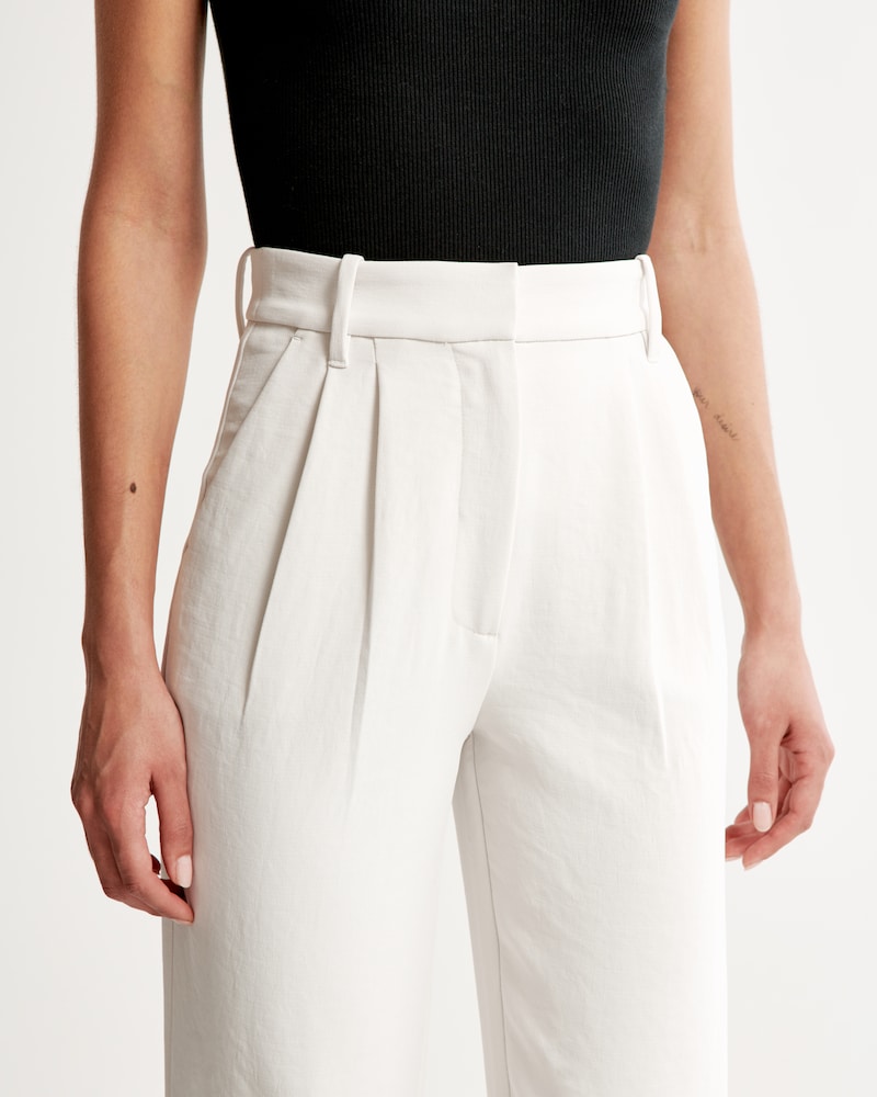 BELLA WHITE Tailored Pantalon Wide Leg