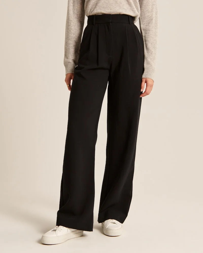 BELLA BLACK Tailored Pantalon Wide Leg